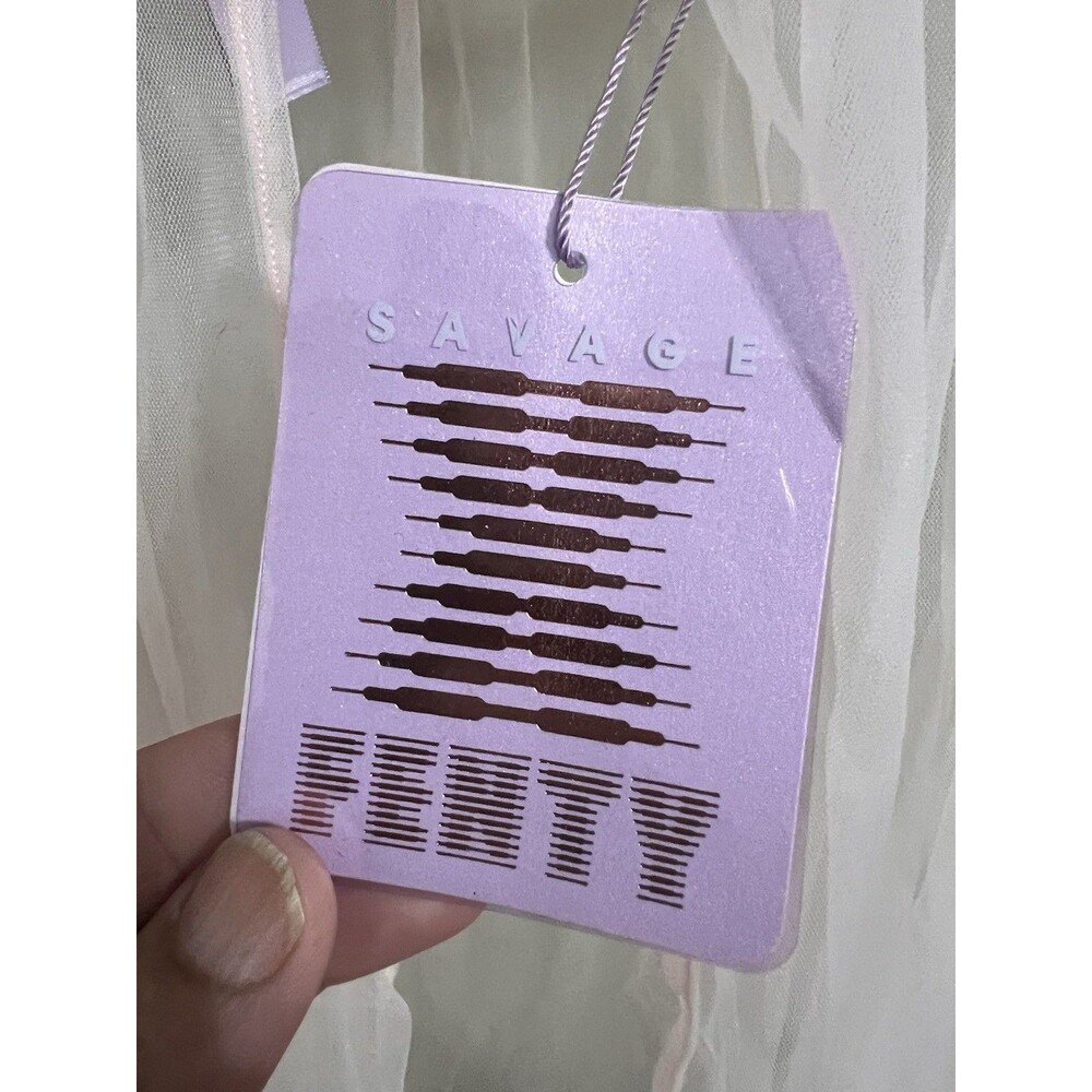 Nwt savage x fenty women's babydoll open back , pinky swear size large - Picture 4 of 10